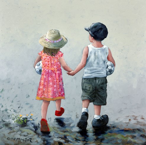 Togetherness by Keith Proctor - Original Painting on Stretched Canvas